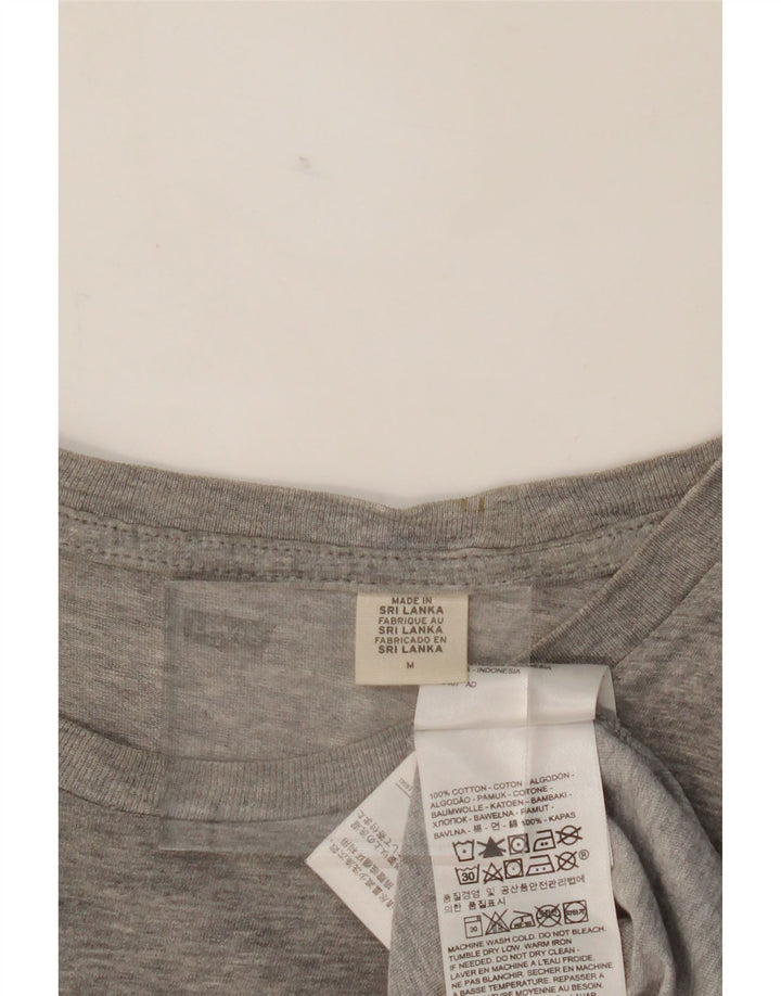 LEVI'S Mens Graphic T-Shirt Top Medium Grey Vintage Levi's and Second-Hand Levi's from Messina Hembry 