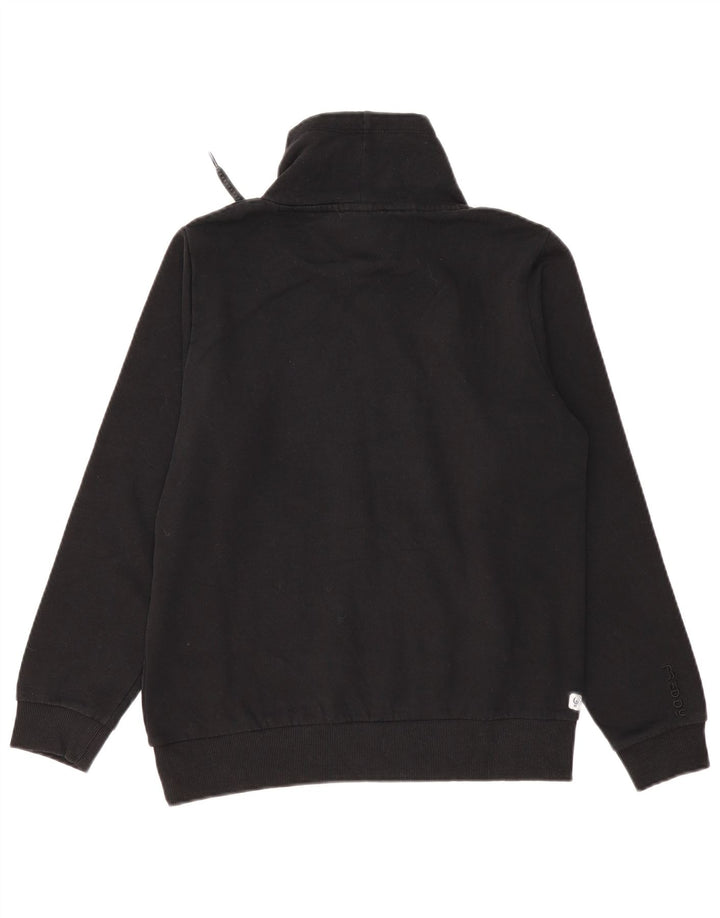 Felpa grafica da donna Freddy Jumper UK 14 cotone nero medio