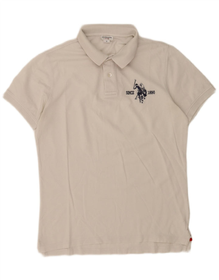 Polo Assn. degli Stati Uniti Camicia grafica da uomo di colore bianco medio