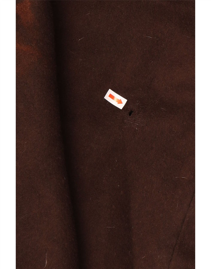 Cappotto oversize da donna Calvin Klein US 14 XL lana marrone