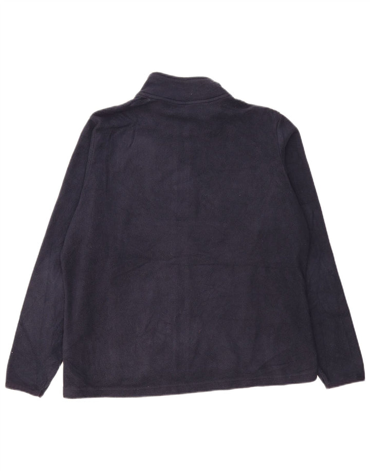 Maglione in pile da donna Marks & Spencer UK 18 XL poliestere blu navy