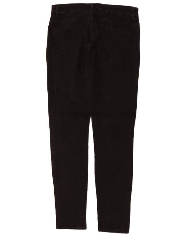 Jeans skinny da donna Zara UK 14 grandi W32 L31 cotone nero
