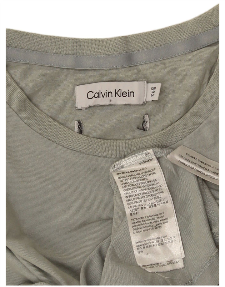 CALVIN KLEIN T-shirt da uomo Top piccola in cotone grigio