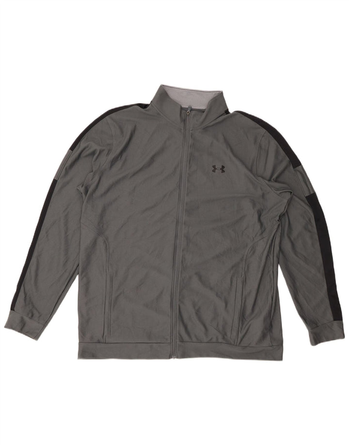 Giacca da tuta da uomo UNDER ARMOUR XL Poliestere color block grigio