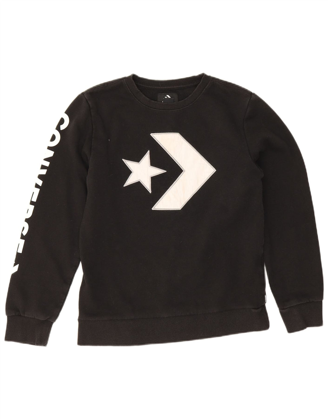 Felpa con grafica Converse per ragazzi 13-14 anni XL Nera
