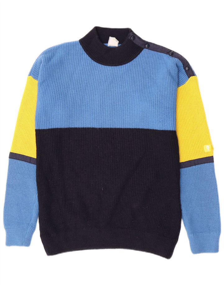 Marina Yachting Maglione da uomo con collo alto e maglione EU 38 Blu medio nautico