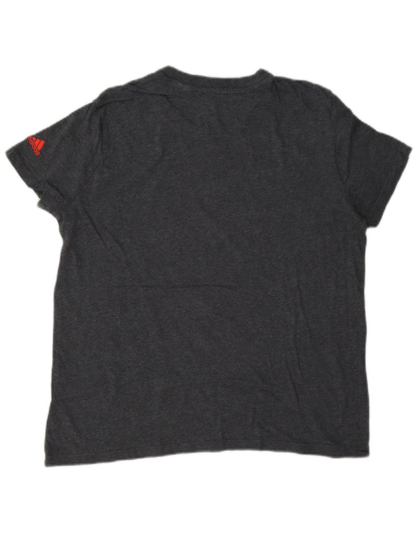 T-shirt grafica Adidas da donna Top UK 20/22 XL Grigio