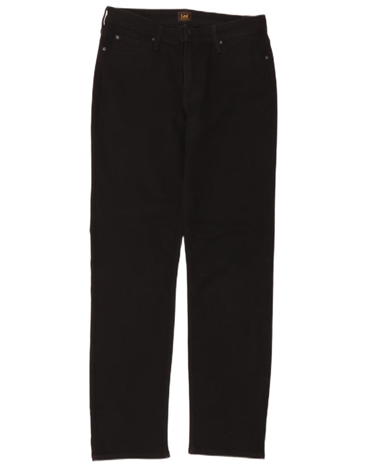 Jeans dritti Marion da donna Lee W34 L33 cotone nero