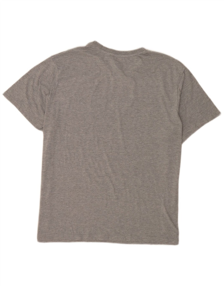 T-shirt grafica da uomo Fila Top 2XL poliestere chiazzato grigio
