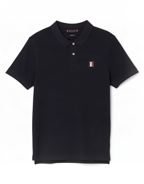 Polo da uomo Regular Fit Tommy Hilfiger XL in cotone blu navy