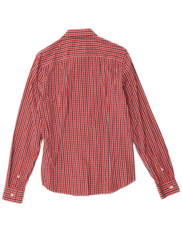 Camicia da uomo Calvin Klein Jeans in cotone a quadri rosso medio