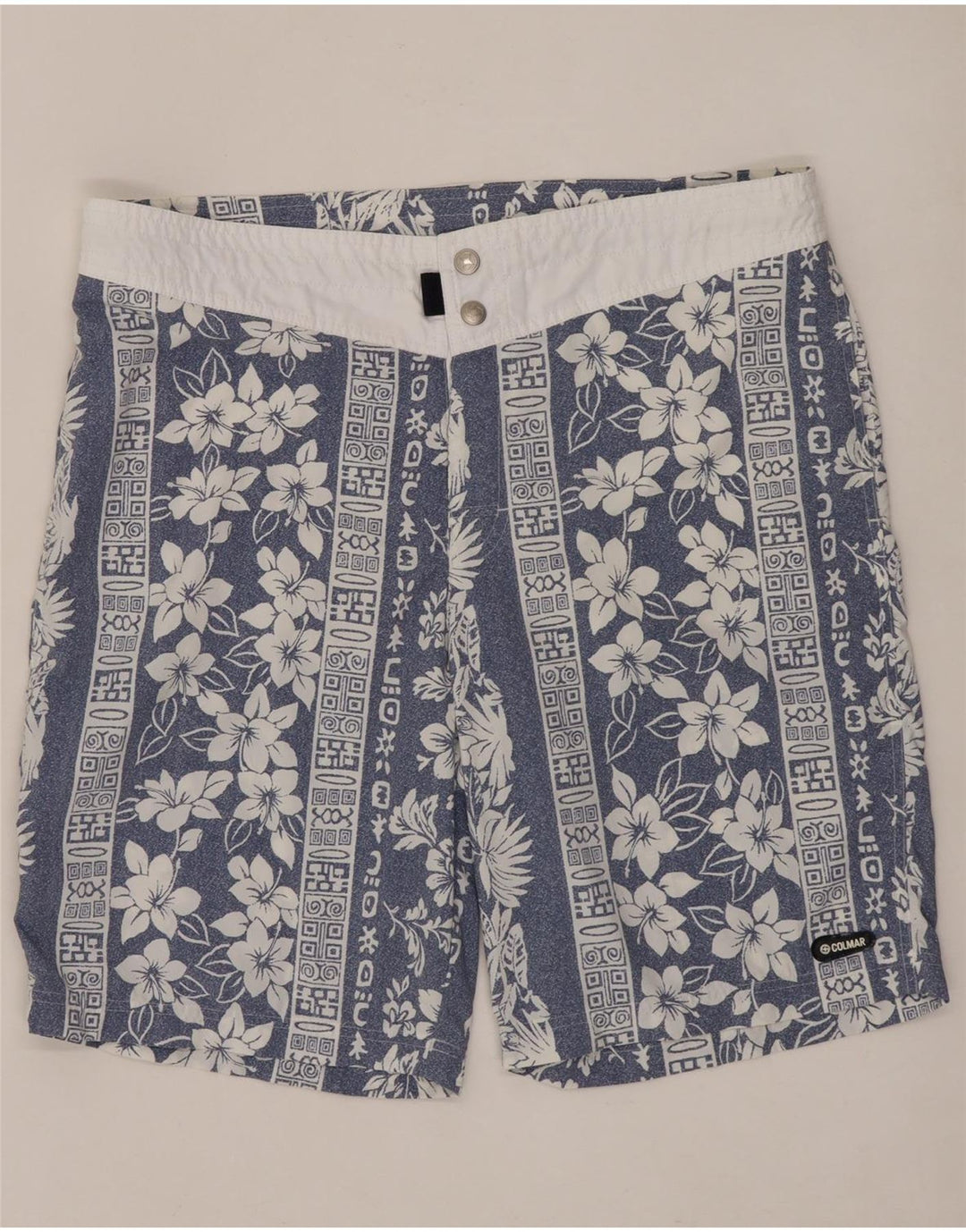 Pantaloncini da bagno da uomo Colmar IT 50 Nylon floreale blu medio