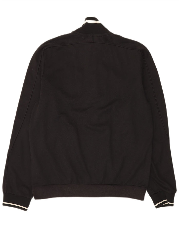 Giacca da ginnastica da uomo Adidas, giacca media, in cotone nero