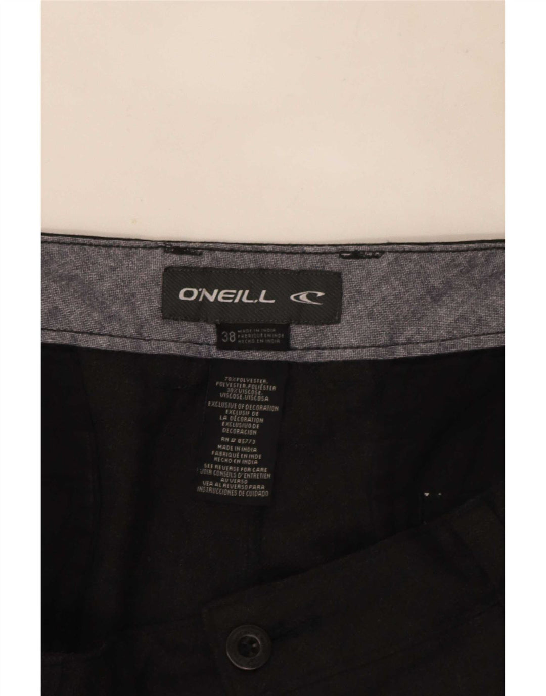 Pantaloncini chino da uomo O'Neill W38 XL poliestere grigio