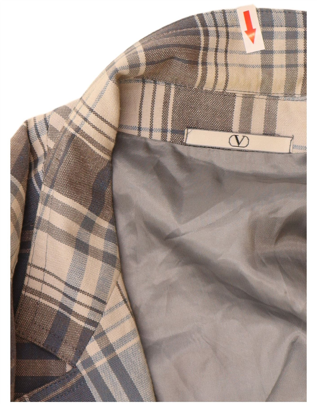 Giacca blazer da uomo a 2 bottoni Valentino UK 40 grande grigia