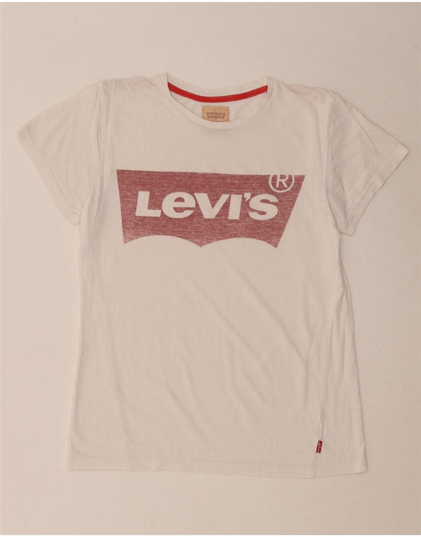 T-shirt grafica per ragazzi LEVI'S 13-14 anni Bianca