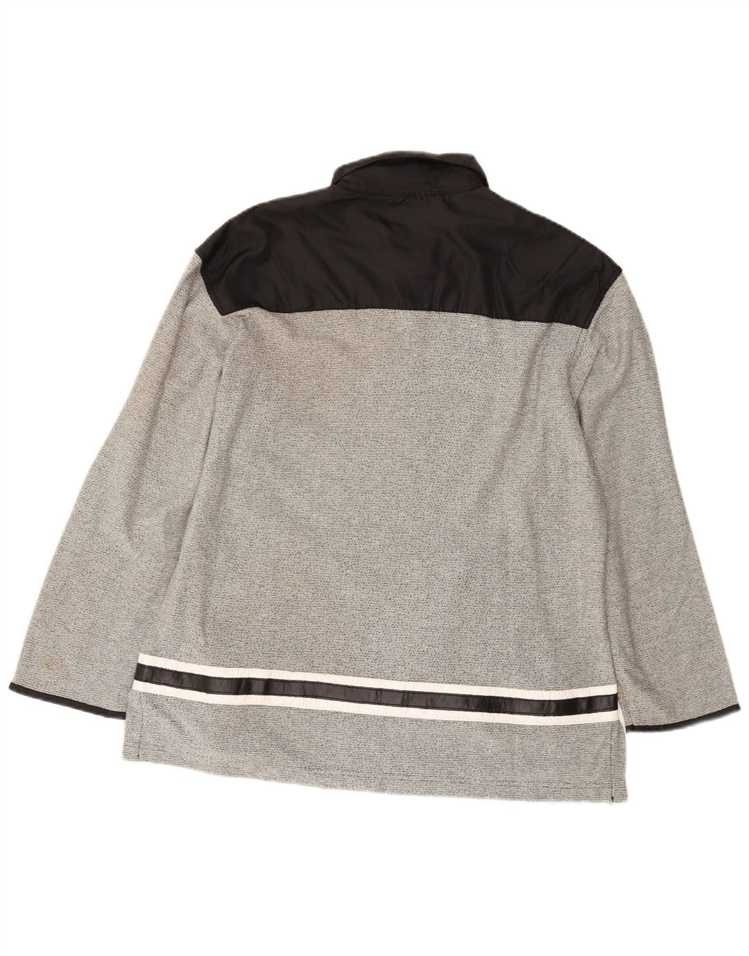 Polo grafica da uomo a maniche lunghe ZONE color grigio medio