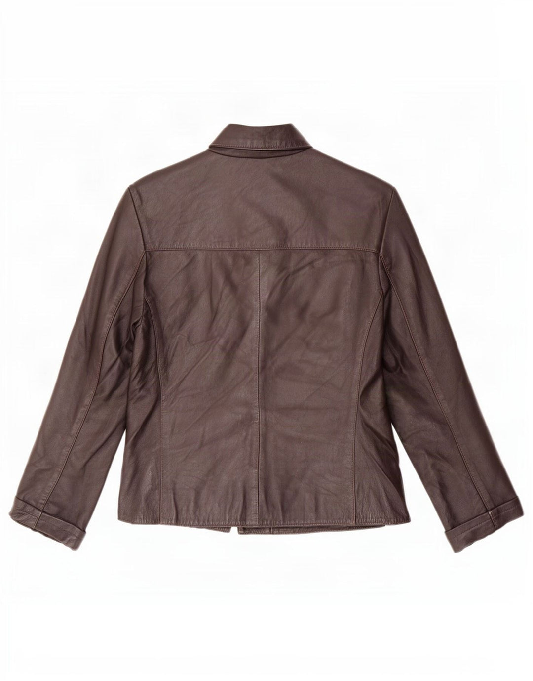 Giacca in pelle da donna Phase Eight UK 12 Marrone medio