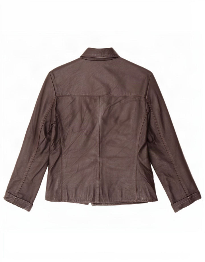 Giacca in pelle da donna Phase Eight UK 12 Marrone medio