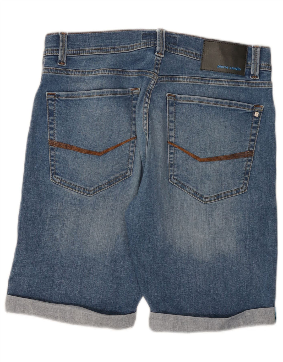Pantaloncini di jeans da uomo Pierre Cardin W32 Blu medio