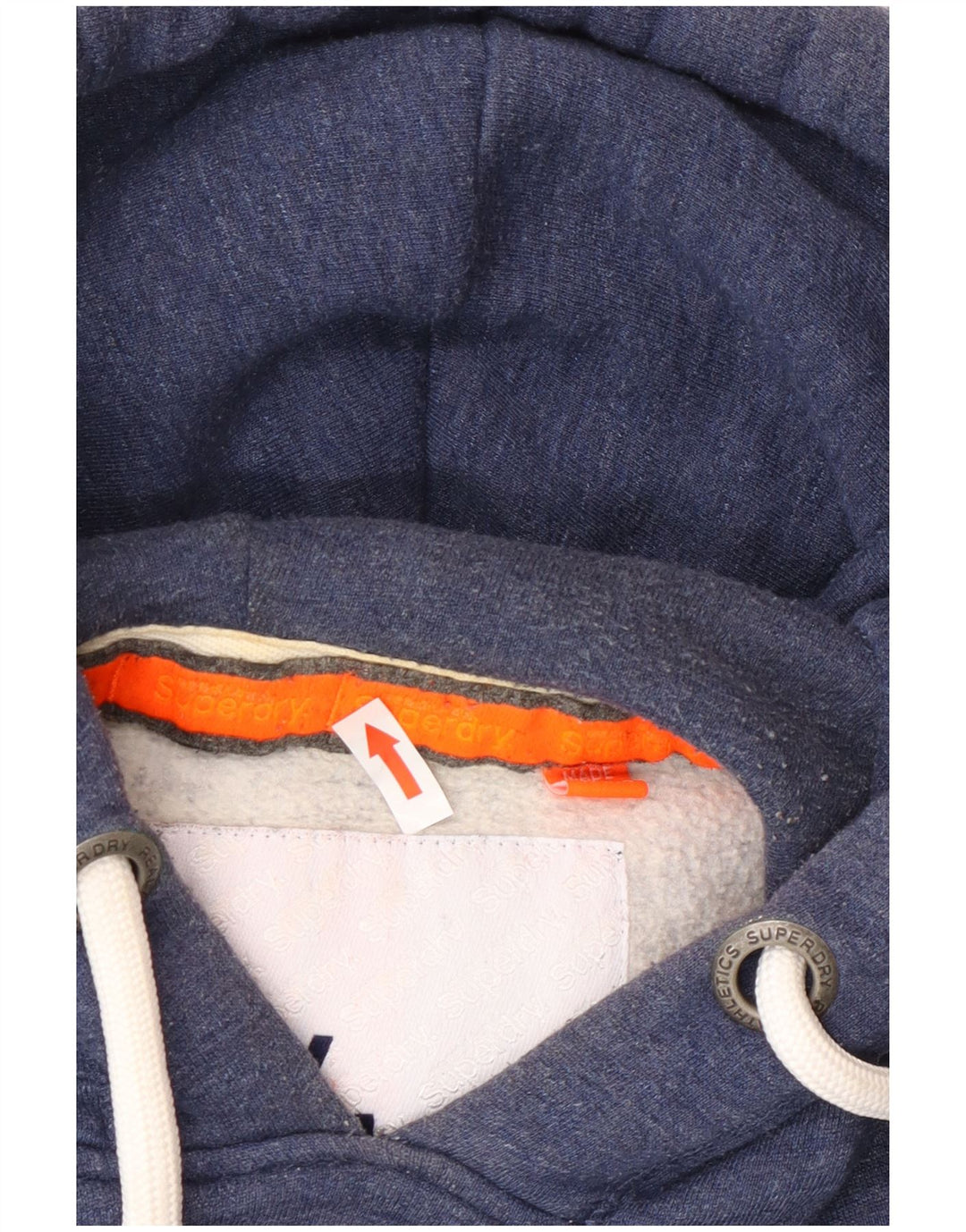 Maglione con cappuccio vestibilità regolare da uomo Superdry Small in cotone blu