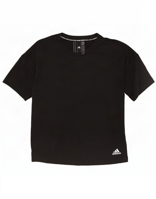 T-shirt oversize da donna Adidas UK 4/6 XS poliestere grigio