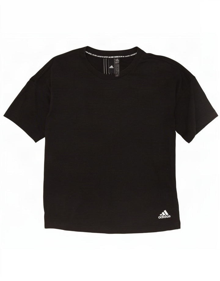 T-shirt oversize da donna Adidas UK 4/6 XS poliestere grigio