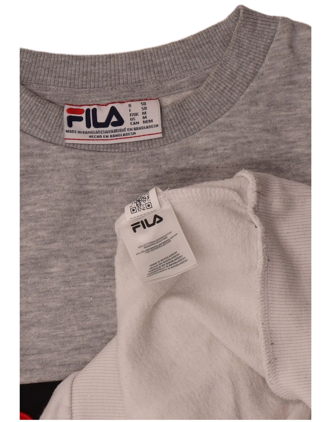 Fila Felpa grafica da uomo Maglione in cotone color block medio multicolore
