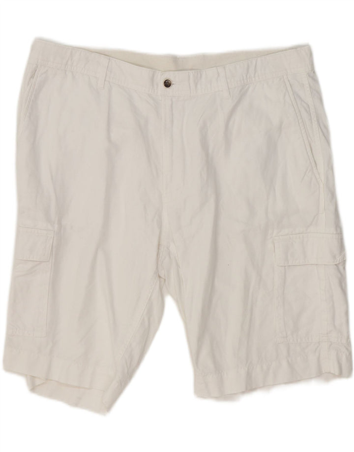 Pantaloncini cargo da uomo Hackett W40 XL in cotone bianco