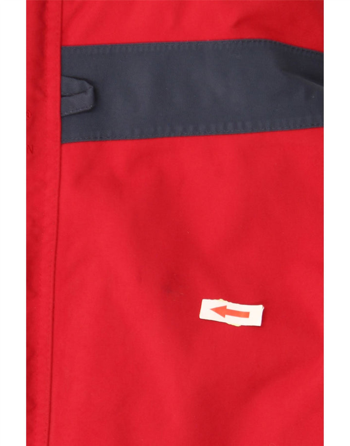 Giacca a vento da uomo HELLY HANSEN UK 38 Nylon color block rosso medio