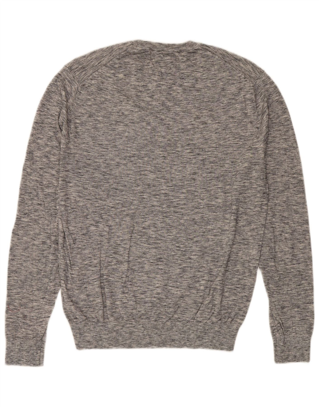 Maglione maglione girocollo da uomo Jack Wills grande cotone chiazzato grigio