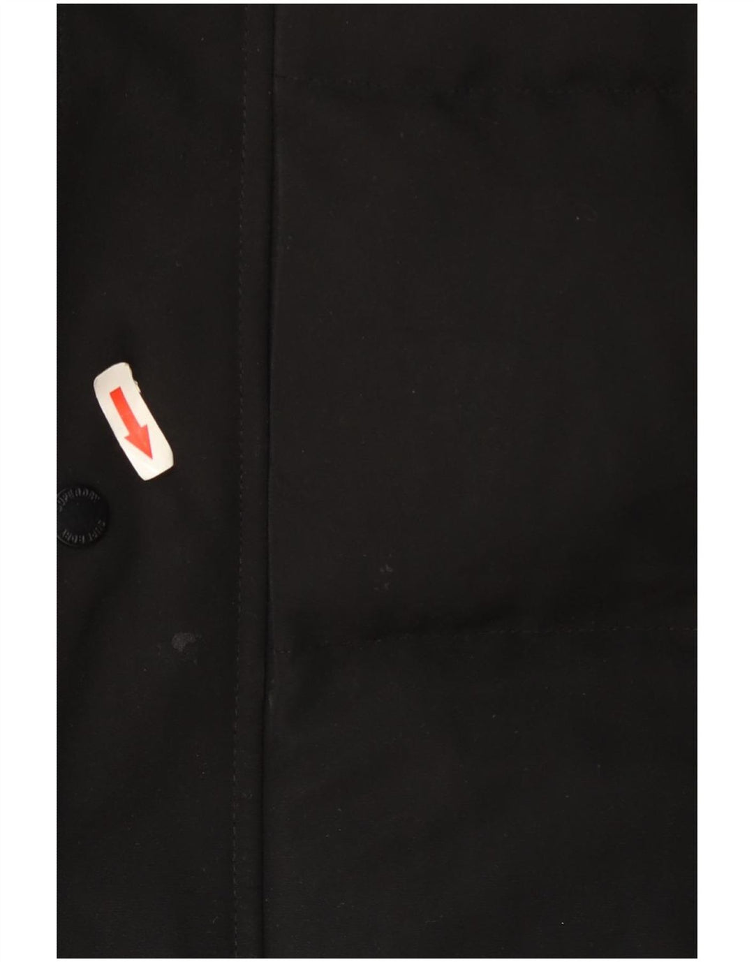 Gilet imbottito con cappuccio da uomo Superdry UK 40 grande poliestere nero