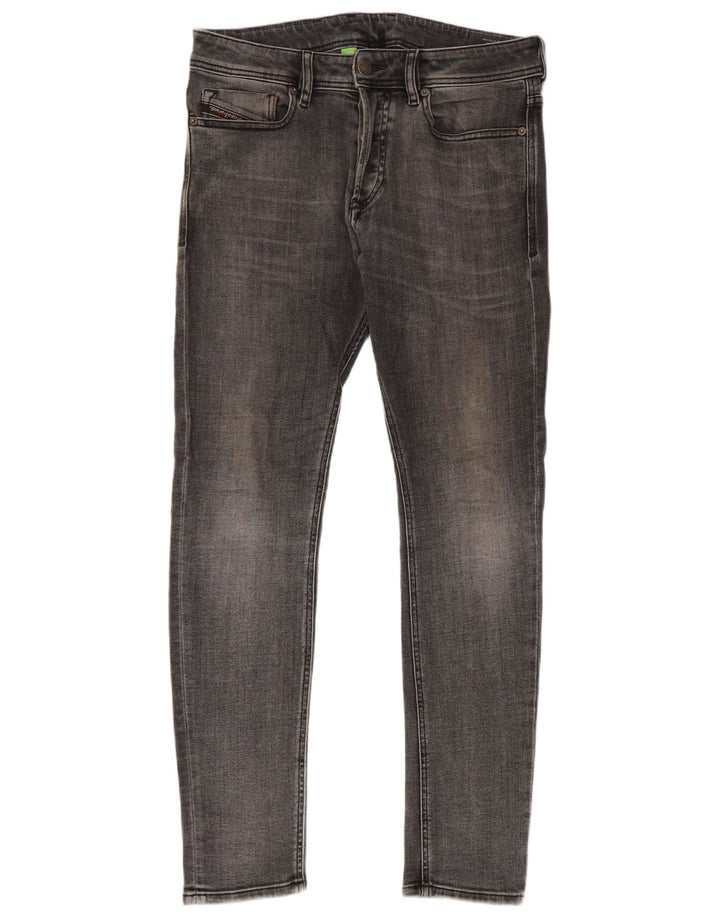 Jeans skinny da uomo Diesel W30 L30 cotone grigio