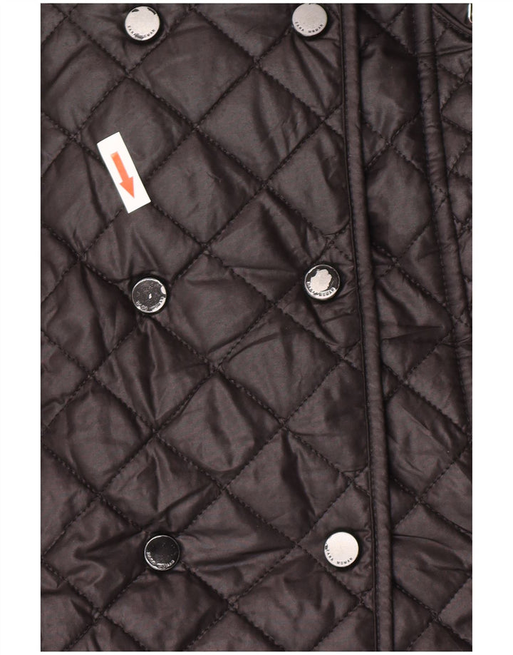 Cappotto trapuntato da donna Zara UK 6 XS poliestere nero