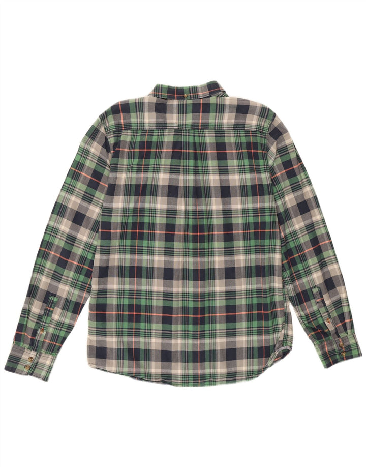 Camicia Vans da uomo in flanella di cotone a quadri verdi grandi