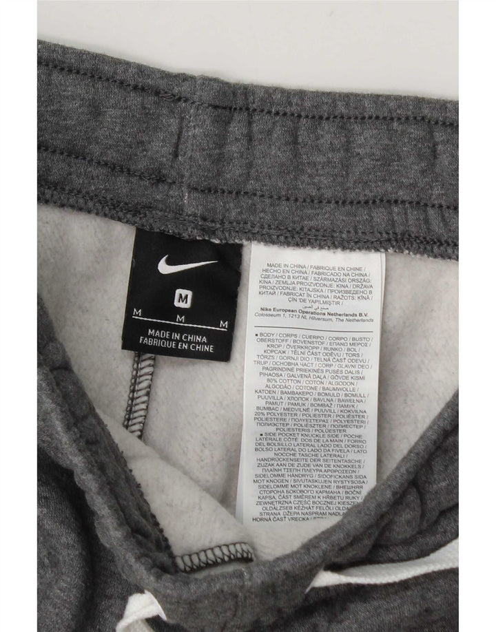 Pantaloncini sportivi Nike da uomo in cotone screziato grigio medio