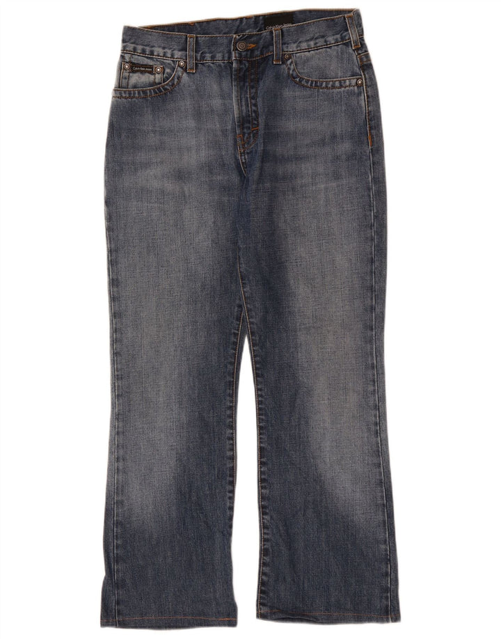 CALVIN KLEIN Jeans Bootcut da uomo W29 L27 Blu Cotone