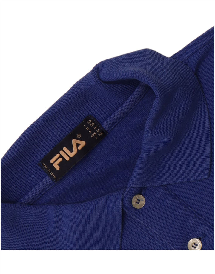 Polo Fila Uomo IT 50 Blu Medio