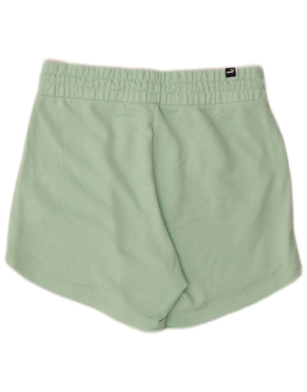 Pantaloncini sportivi da donna Puma UK 14 cotone verde medio