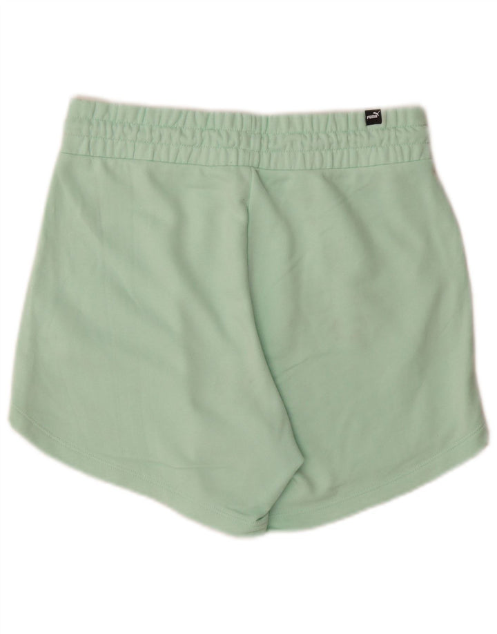 Pantaloncini sportivi da donna Puma UK 14 cotone verde medio