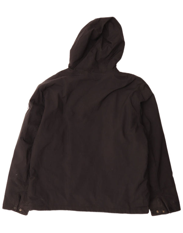 Giacca a vento con cappuccio da uomo Henri Lloyd UK 42 XL nylon nero