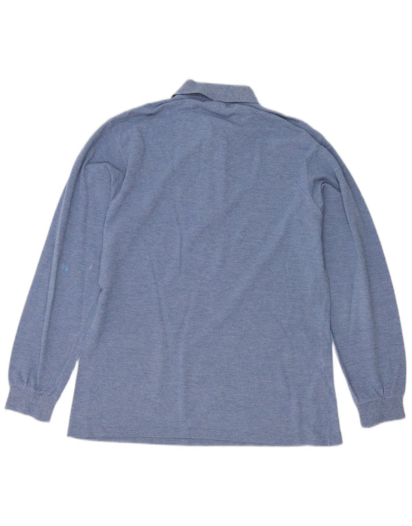 Polo da uomo a maniche lunghe Lacoste taglia 3 piccola in cotone blu