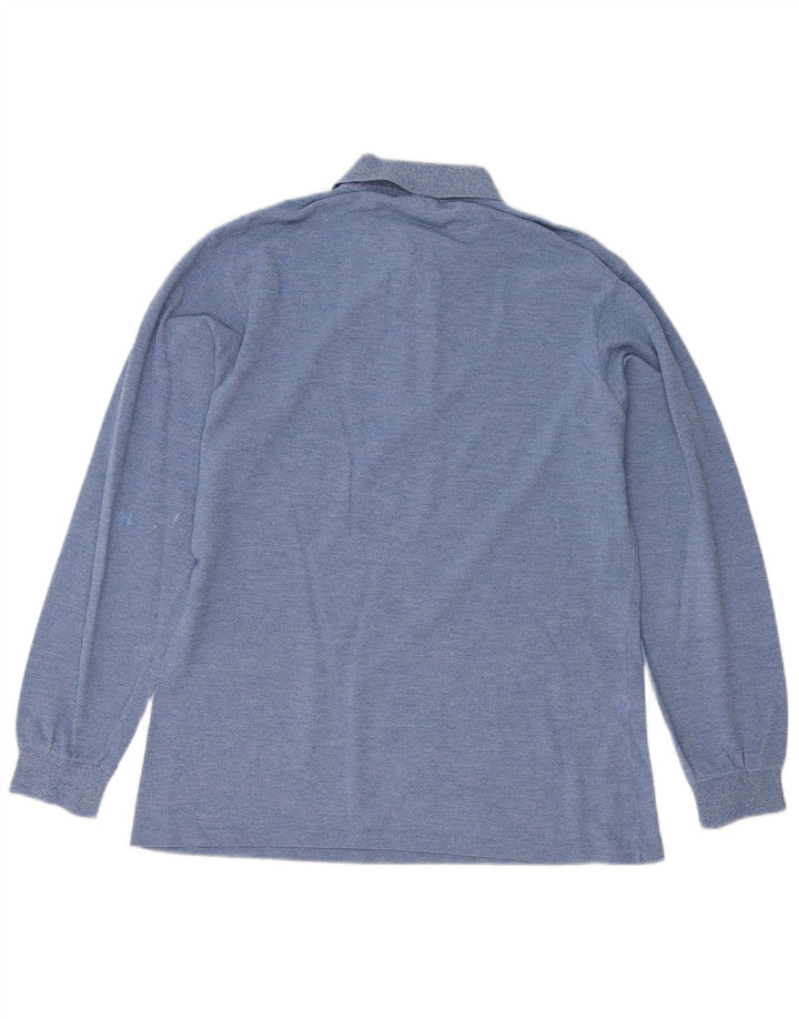 Polo da uomo a maniche lunghe Lacoste taglia 3 piccola in cotone blu
