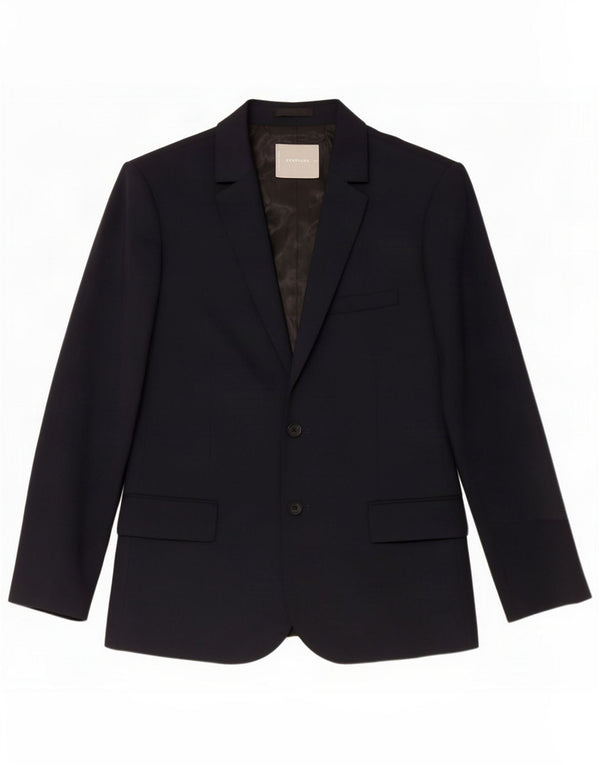 Everlane Giacca blazer a 2 bottoni da donna EU 38 Blu navy medio