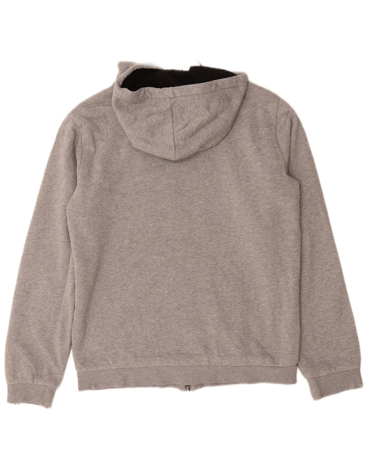Felpa con cappuccio con zip grafica DC da uomo piccola in cotone grigio