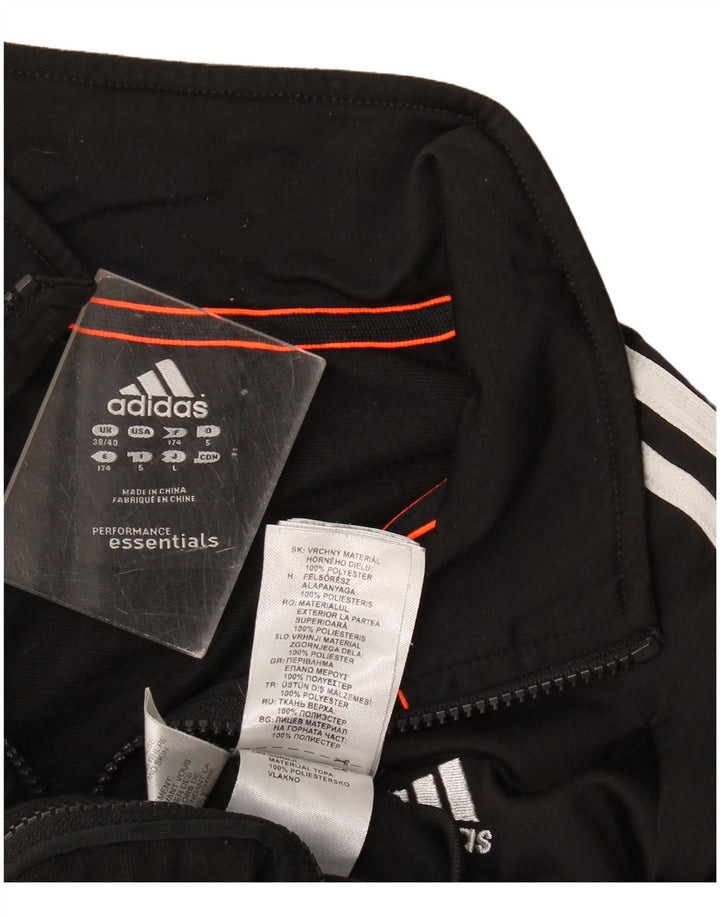 Giacca da tuta da uomo Adidas Climalite UK 38/40 poliestere nero medio
