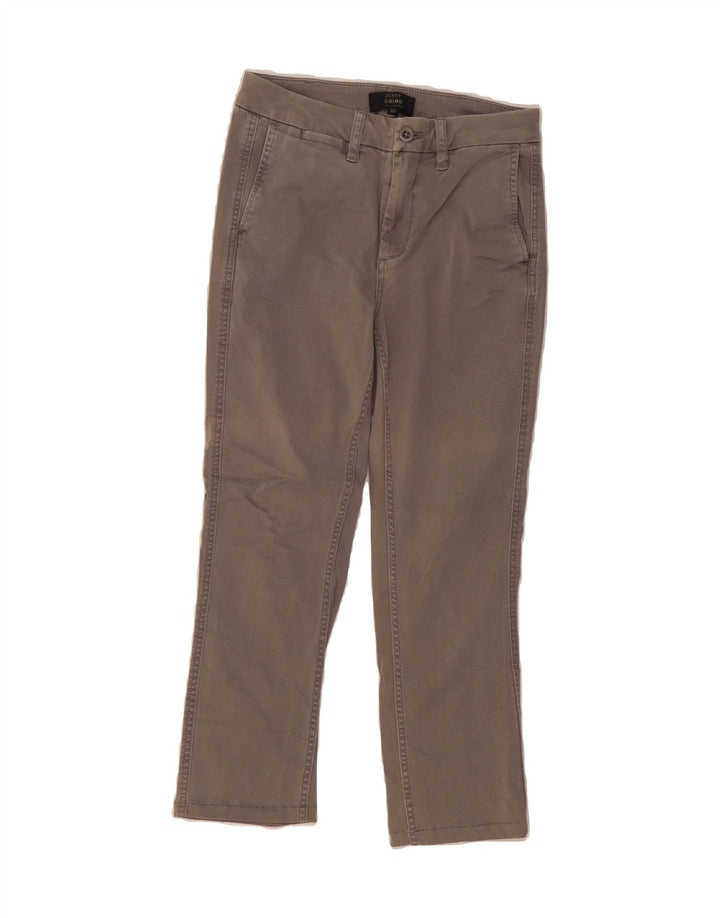 J. CREW Womens Slim Chino Trousers W24 L24 Grey Cotton Vintage J. Crew and Second-Hand J. Crew from Messina Hembry 