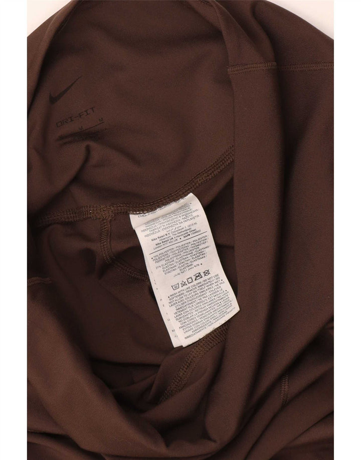 Leggings Nike Dri Fit da donna UK 12 poliestere marrone medio