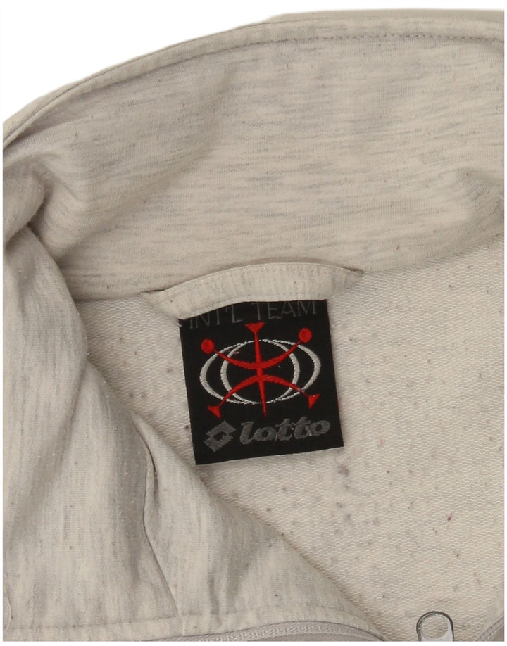 Giacca da ginnastica grafica da uomo Lotto grande color block grigio
