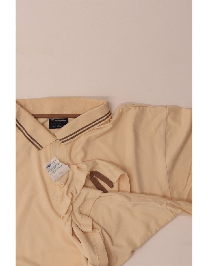 Polo da uomo CHAMPION 2XL in cotone beige